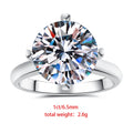 Four Claw Moissanite Engagement Ring | GRA Certified | S925 Silver
