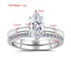 Six Claw Marquise Cut Moissanite Stackable Ring | GRA Certified | S925 Silver
