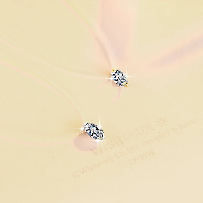 Oval Cut Moissanite Pendant Necklace | Rhodium Finish | S925 Sterling Silver | GRA Certified