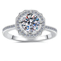 Round Brilliant Moissanite Claw Setting Ring | 1ct–2ct VVS1 D Colour | GRA Certified | S925 Silver