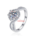 Classic Round Brilliant Moissanite Ring | GRA Certified | S925 Silver
