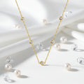 2.5 Carat Moissanite Bubble Chain Necklace | 925 Sterling Silver | Rhodium-Plated