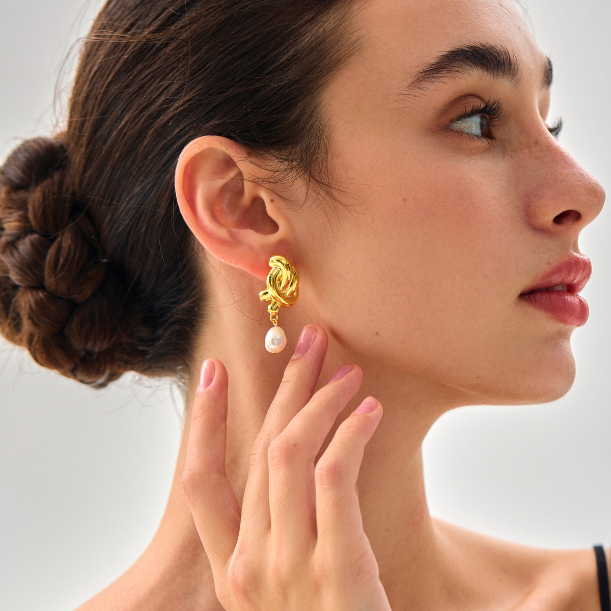 Hollow Knot Statement Earrings - 925 Sterling Silver