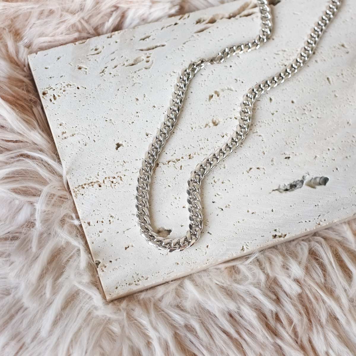 Hollow Chain Stacking Necklace - 925 Sterling Silver