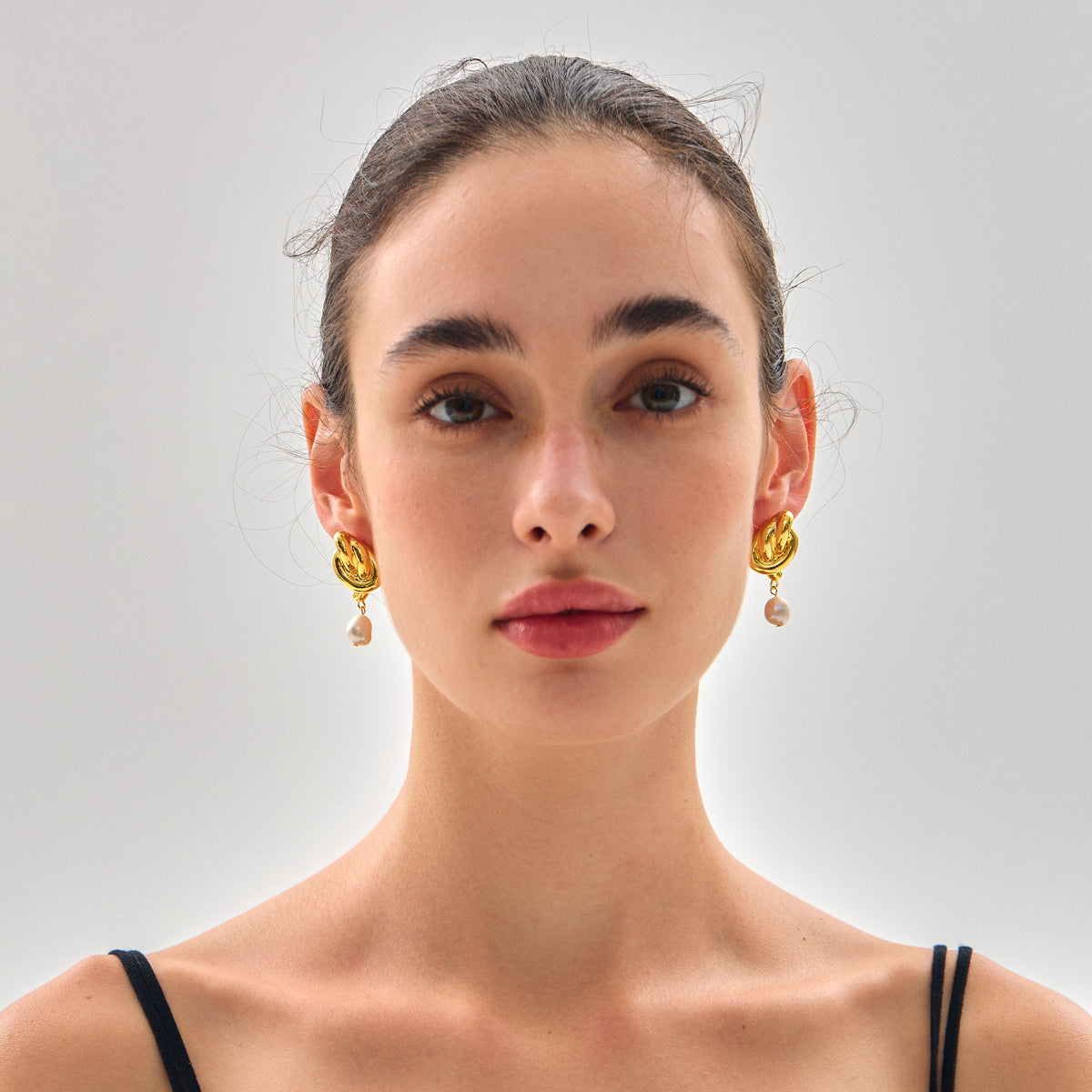 Hollow Knot Statement Earrings - 925 Sterling Silver