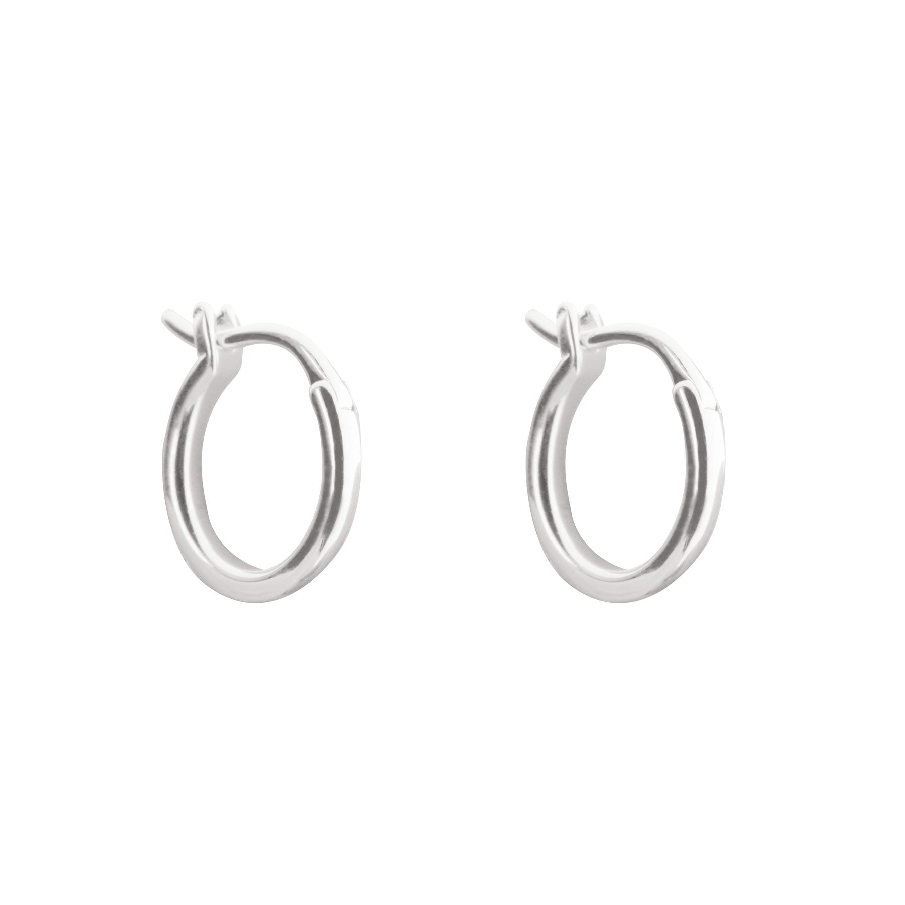 Small Circles Hoop Earrings - 925 Sterling Silver