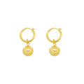 Round Ball Stud Earrings - 925 Sterling Silver