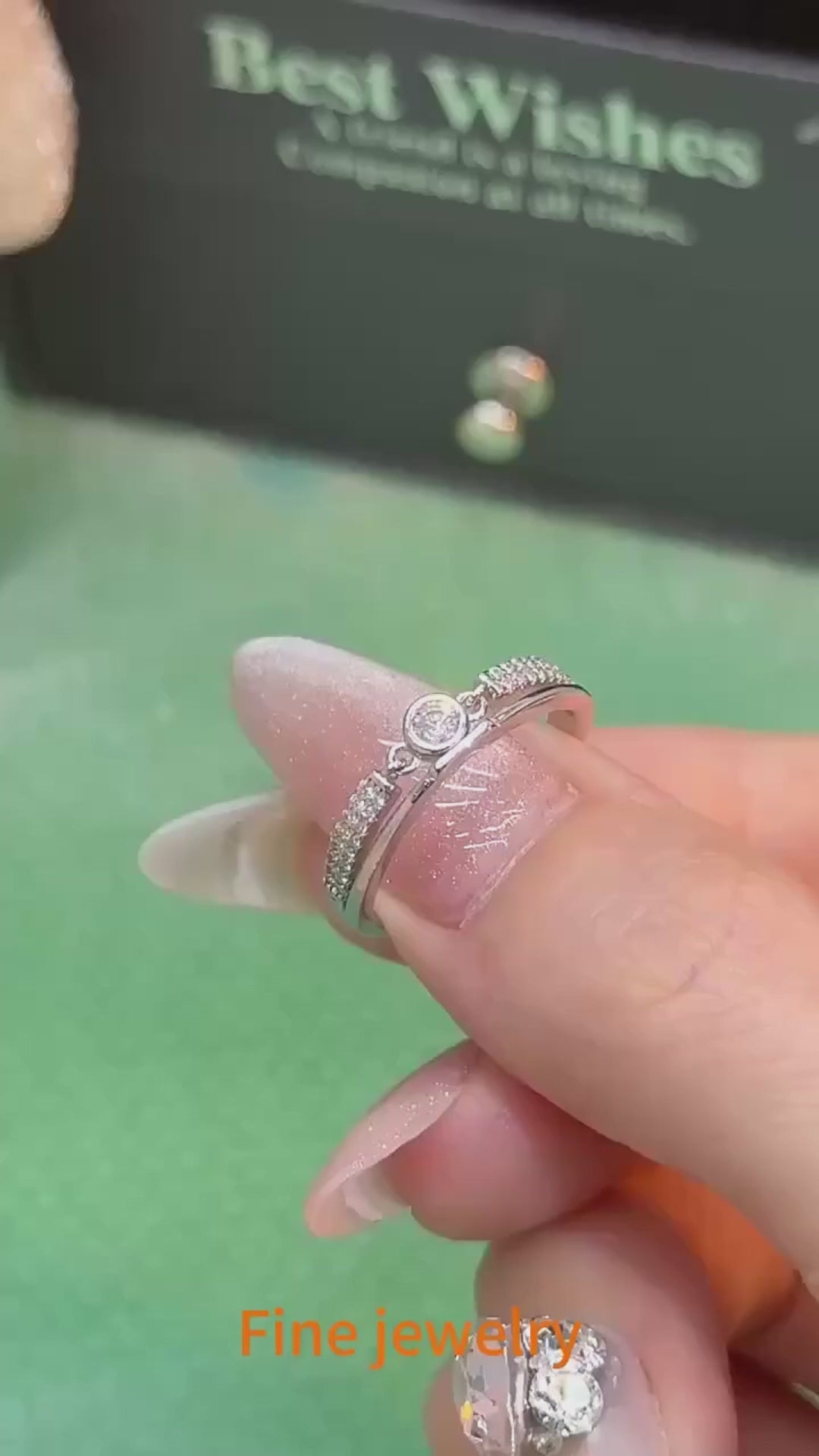 Minimalist 0.1CT Moissanite Bezel Ring – Rhodium Finish | S925 Sterling Silver | GRA Certified